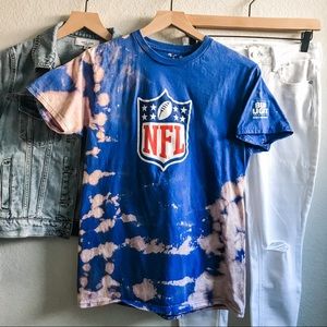 Custom Tie Dye NFL Football Bud Light Shirt, Blue